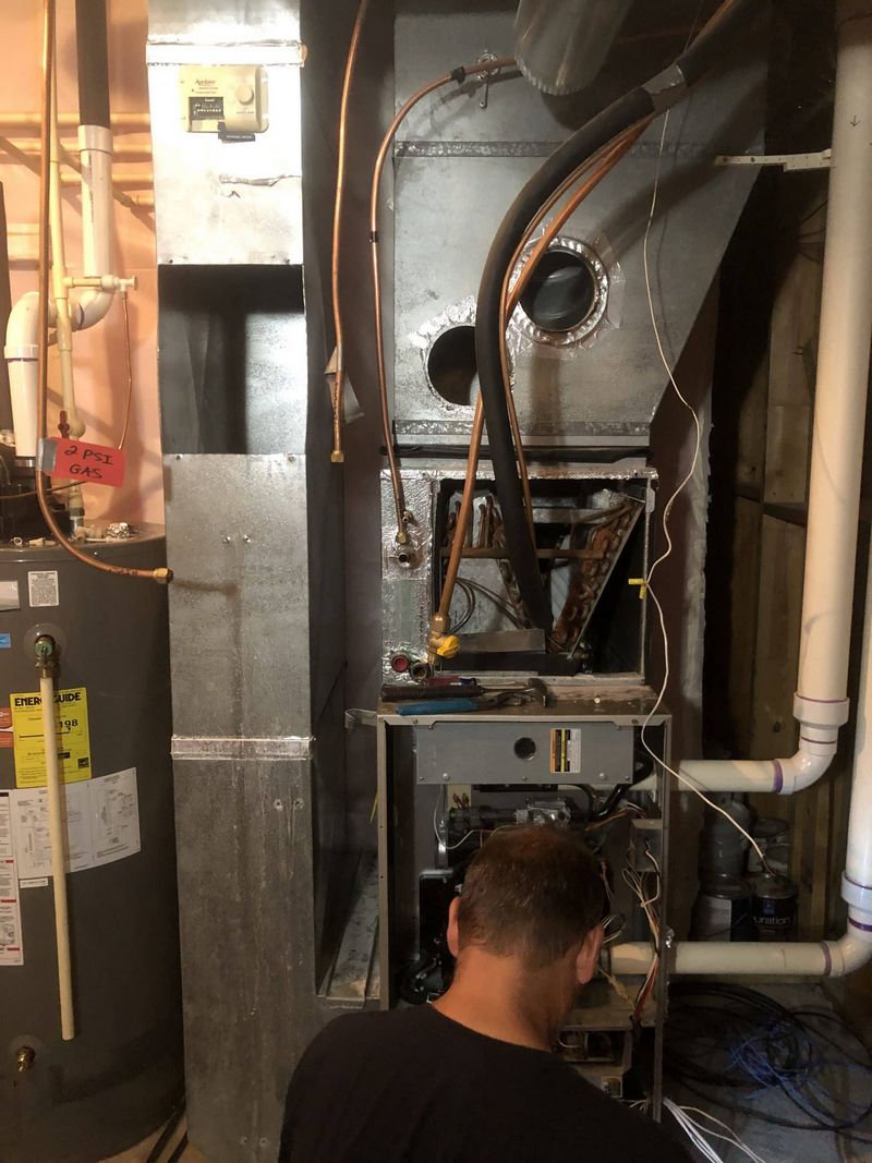 Replacement Furnace over repair is 30% more efficient Before and After