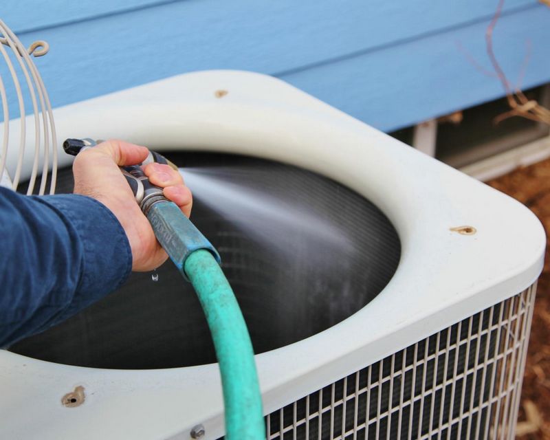 How do you clean condenser coils?